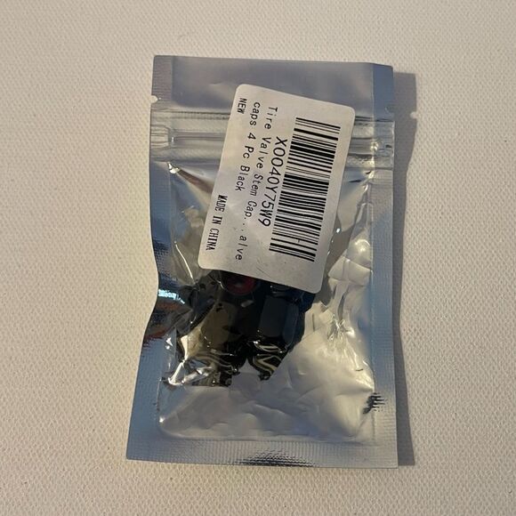 Lexus logo valve Stem caps in Black set of 4. NWT - Picture 4 of 4